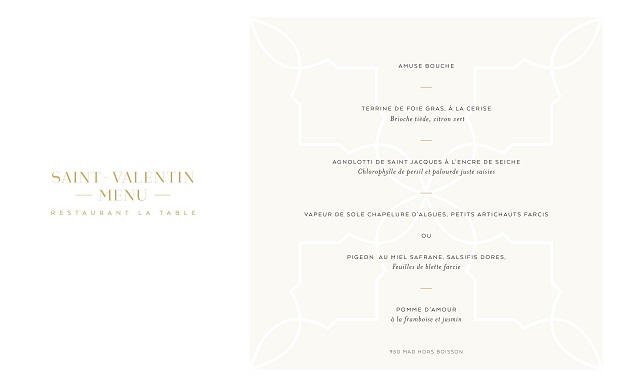 Royal mansour Saint Valentin